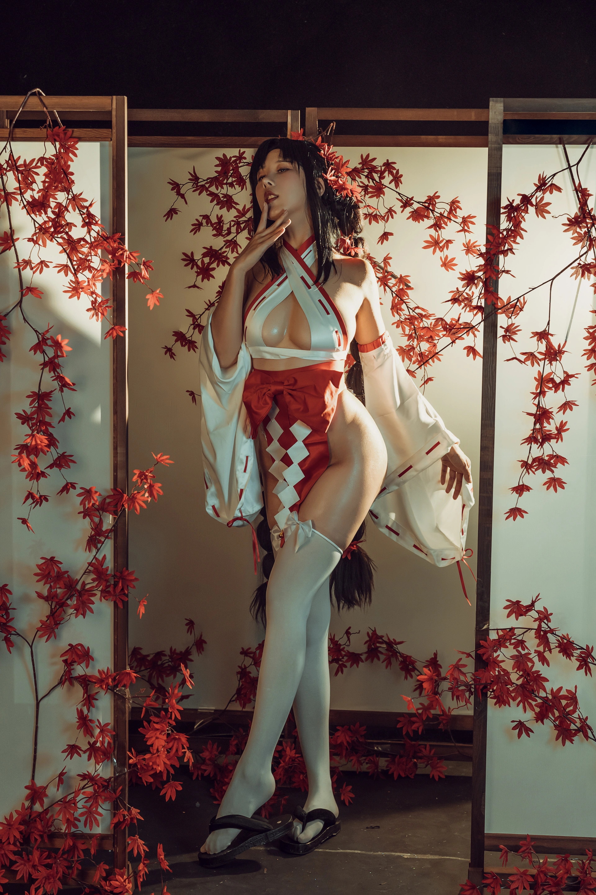 云溪溪 - NO.04 奶桃 巫女 2